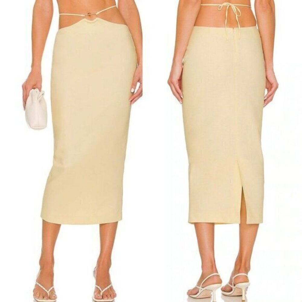 Camila Coelho Katja Skirt in Buttercream